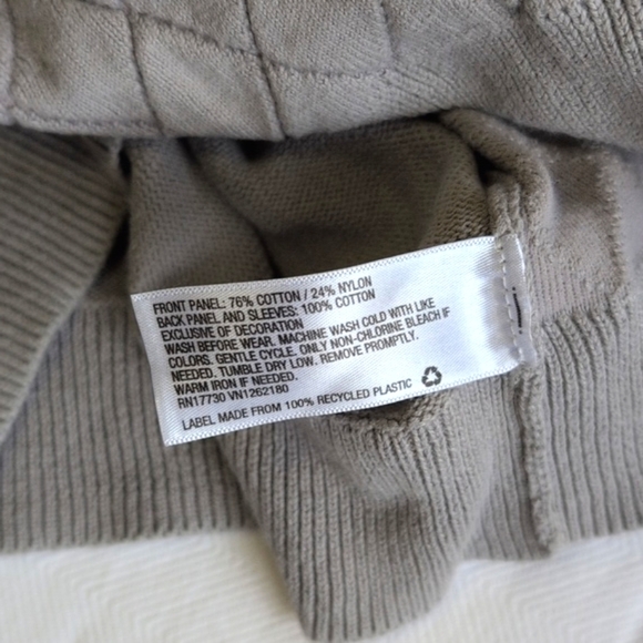 genuine kids oshkosh b'gosh quilted front knit crewneck sweater 3T toddler boys - Picture 5 of 6